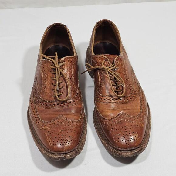 Allen Edmonds McTavish Dress Shoes Brown Wingtip Leather Oxford Mens Size 10.5 D main image 7